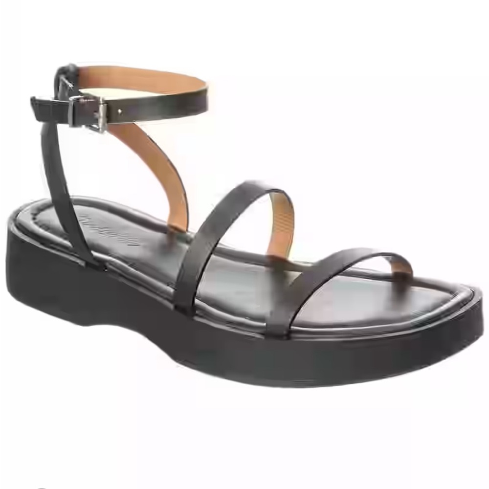 madewell birdie double strap platform sandals size 8.5